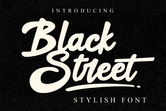 Black Street: A Script Font That Brings Vintage Soul to Editorial Design