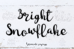 Bright Snowflakes: A Handwritten Font for Holiday Campaigns