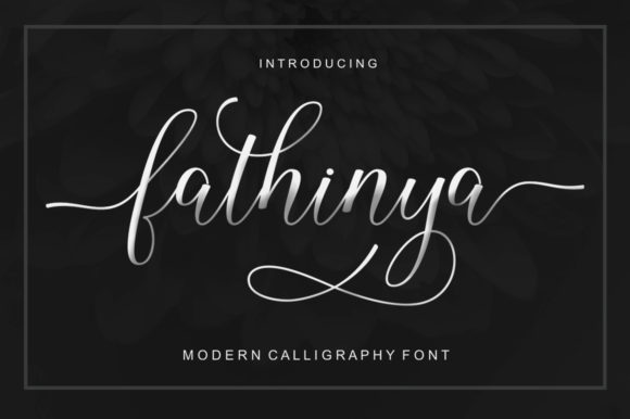 Fathinya: A Script Font for Elegant Editorial Design