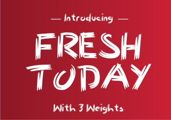 Fresh Today: A Hand-Painted Script Font for Campaign Design