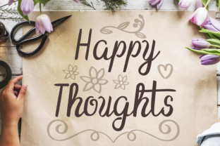 Happy Thoughts Font Review: A Script Font for Campaign Design