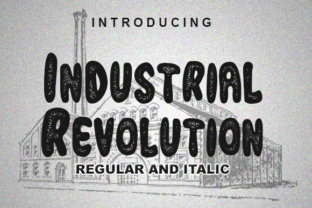 Industrial Revolution Font: Vintage Charm for Handmade Products