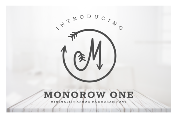 Monorow: The Arrow Monogram Font That Sharpens Campaign Visuals
