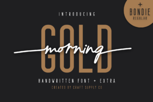 Morning Gold: A Handwritten Script Font That Brings Editorial Warmth to Content Layouts