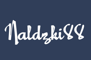 Naldzki88 Font: Bold Script for Handmade Products That Stand Out
