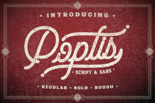 Poptis Heaver: A Font Duo That Feels Like Custom Lettering