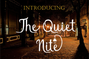 The Quiet Nite: A Script Font for Editorial Design and Branding