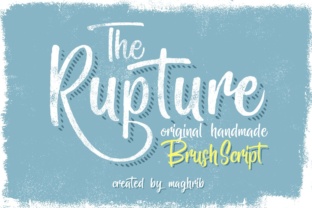 The Rupture: A Hand-Painted Font for Digital Design
