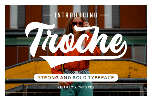 Troche Font: A Bold Script for Handmade Products